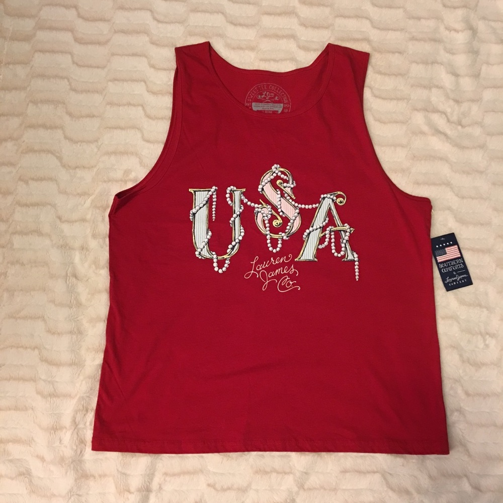 Southern Comforts by Lauren James Co USA Tank